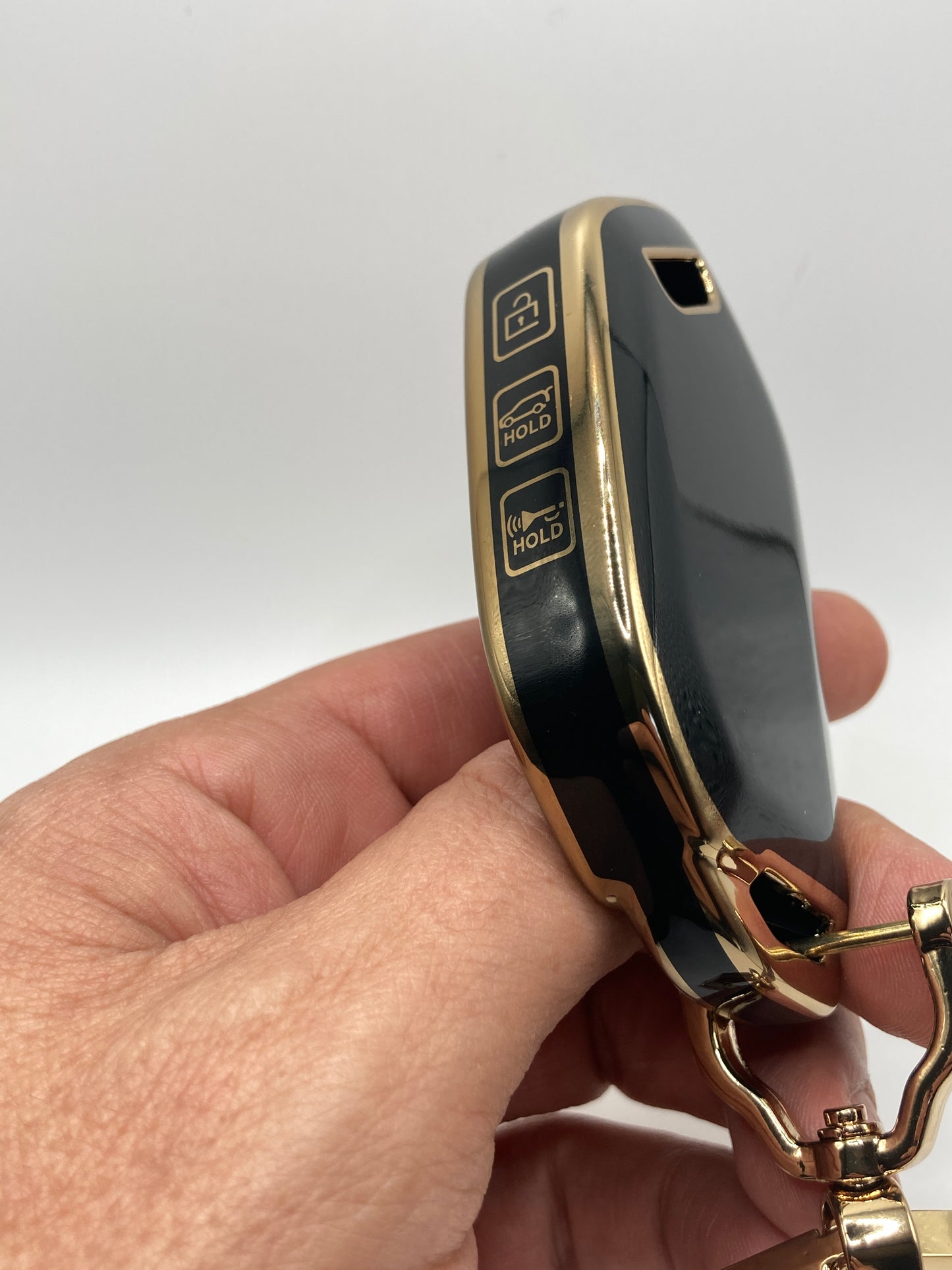 KIA - Black and Gold Key Fob Cover for 2023-2024 KIA Telluride