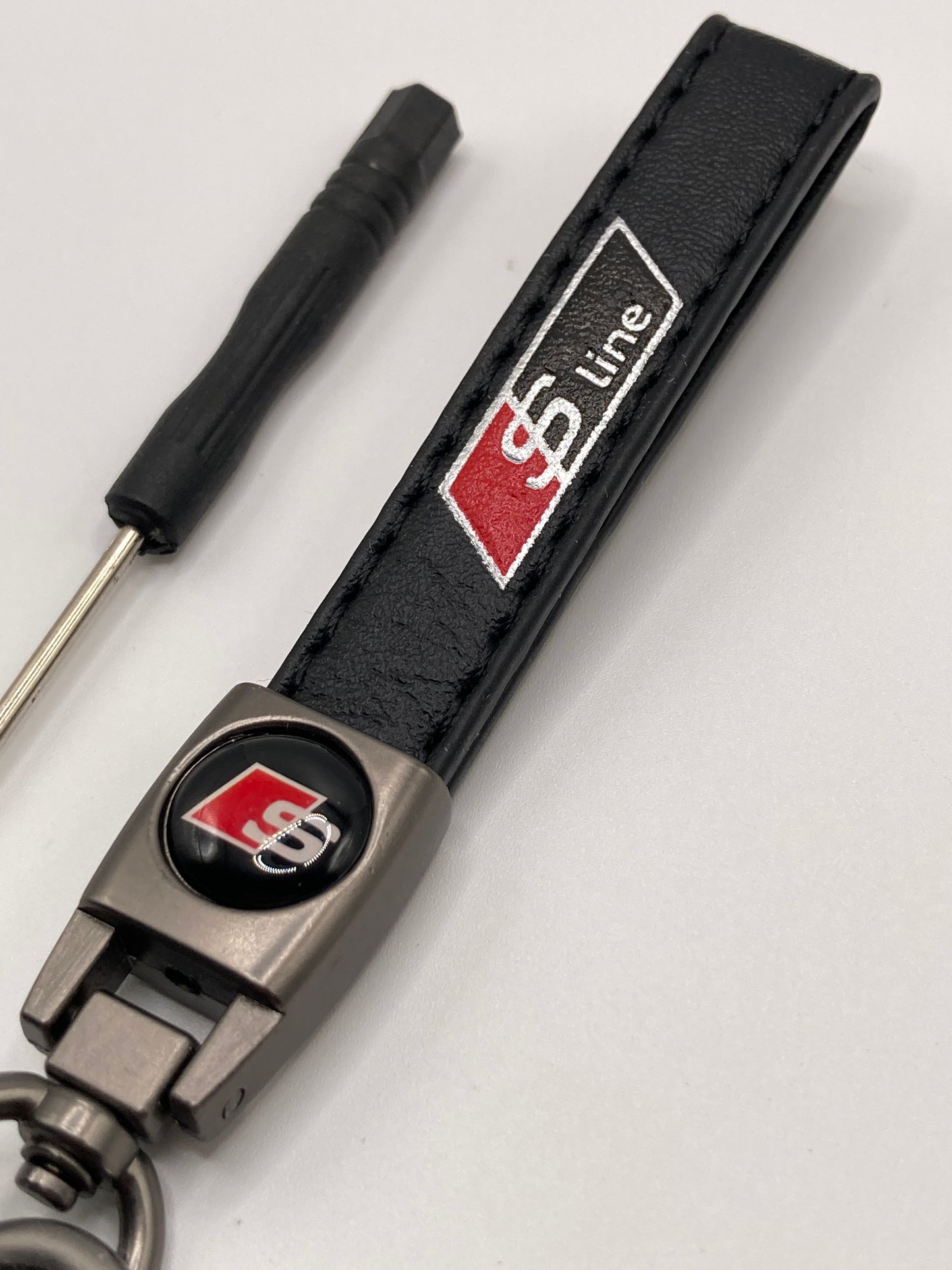 Audi - S-Line - Sport Series - Leather Keychain - Black