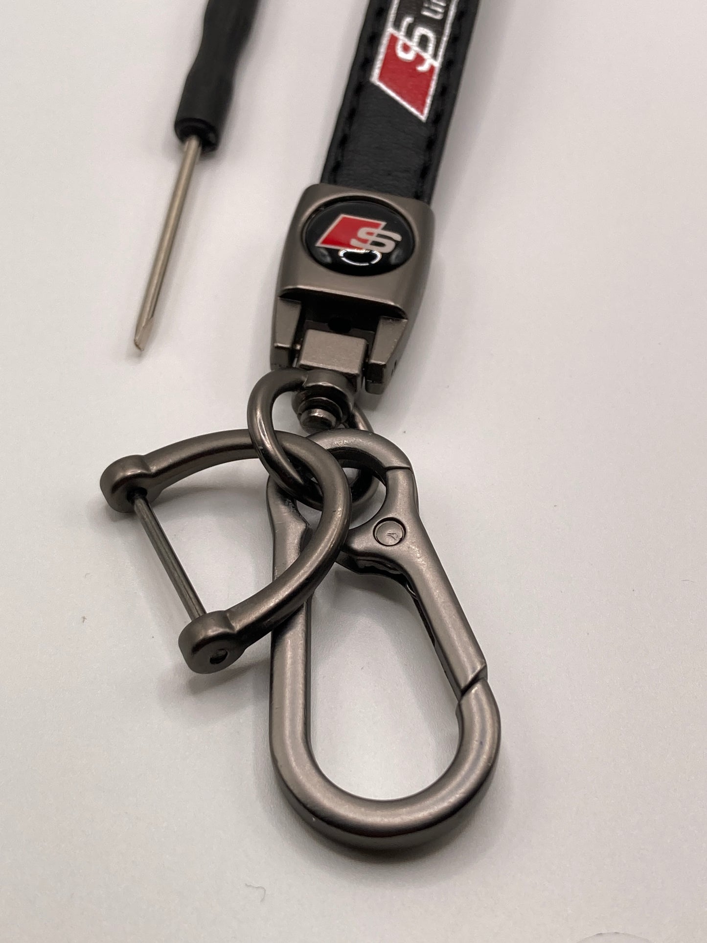 Audi - S-Line - Sport Series - Leather Keychain - Black