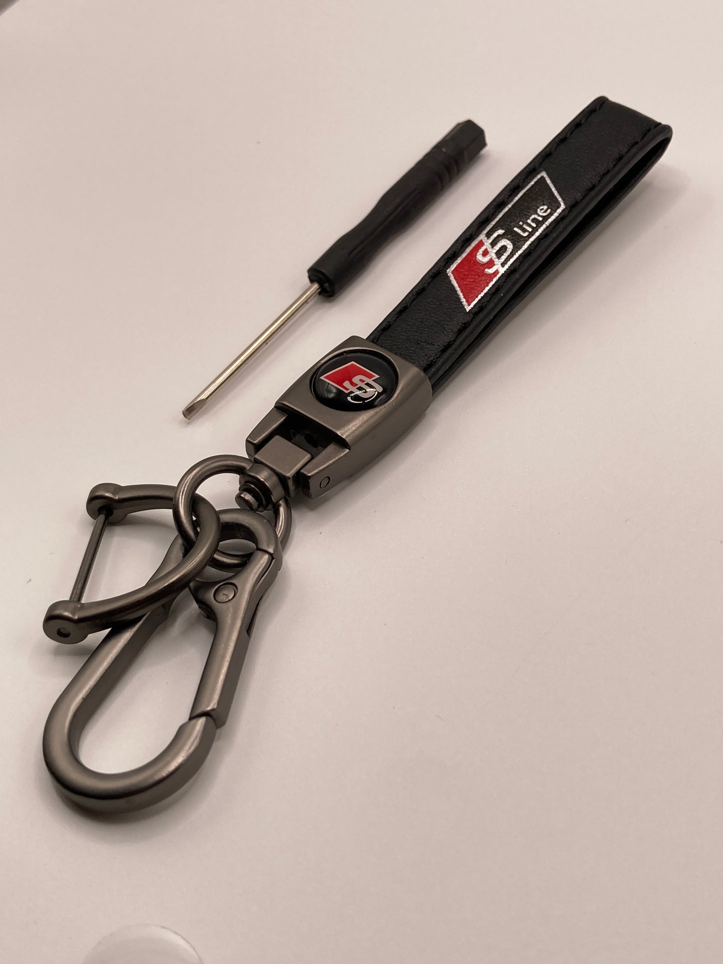 Audi - S-Line - Sport Series - Leather Keychain - Black