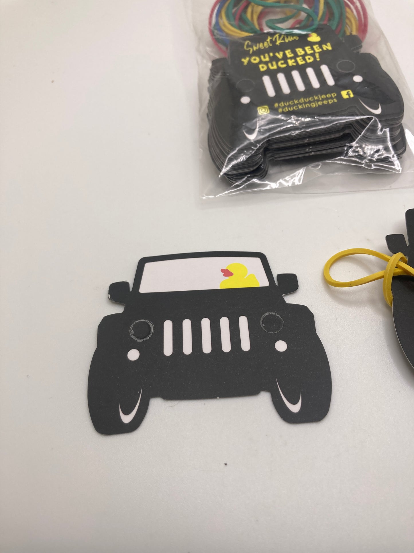“You’ve been Ducked” Jeep tags