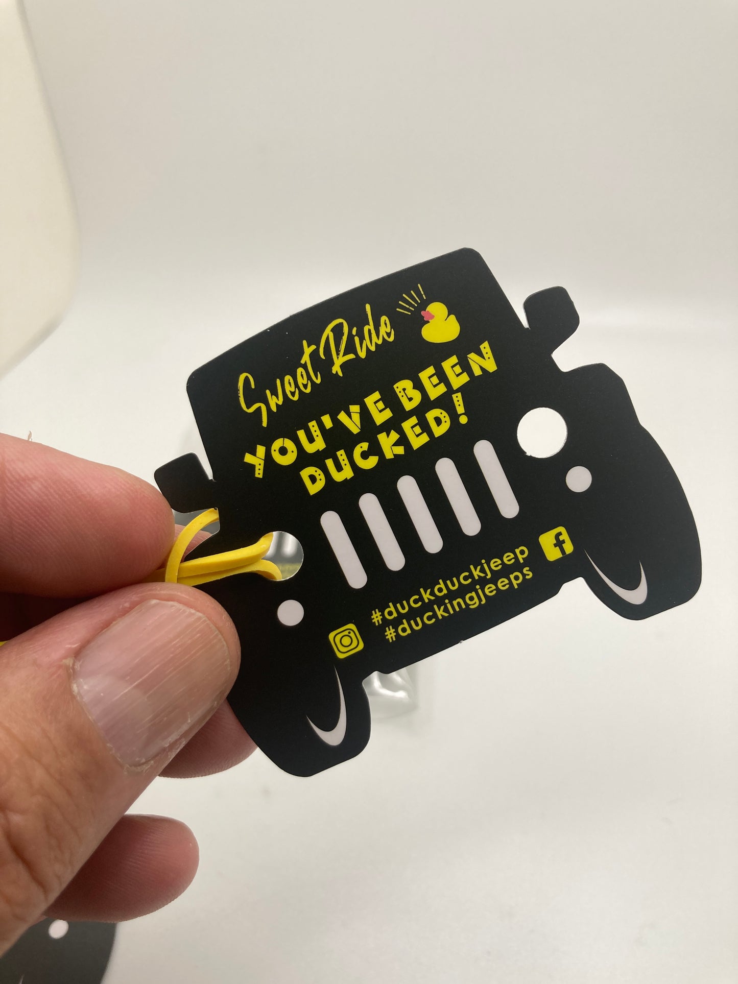 “You’ve been Ducked” Jeep tags